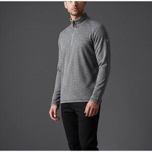 NWT Canada Weather Gear Mens XL Gray Quarter Zip Pullover Long Sleeve Top Shirt